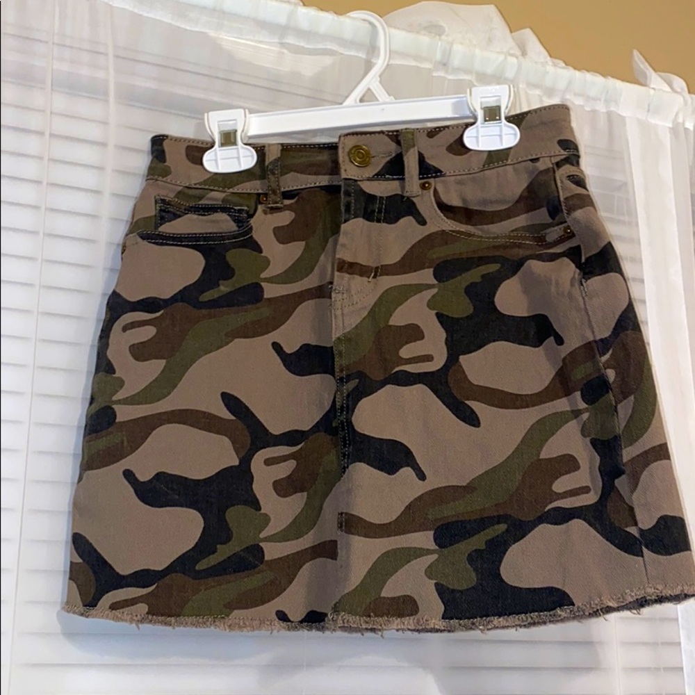 Camo Mini Skirt